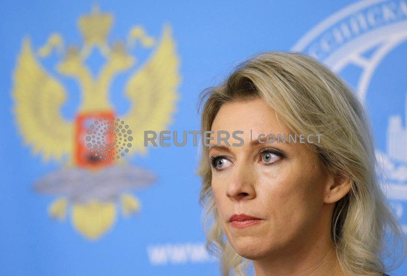 &copy; Reuters. Porta-voz do Ministério das Relações Exteriores da Rússia, Zakharova, em entrevista coletiva em Moscou
06/10/2015
REUTERS/Maxim Shemetov