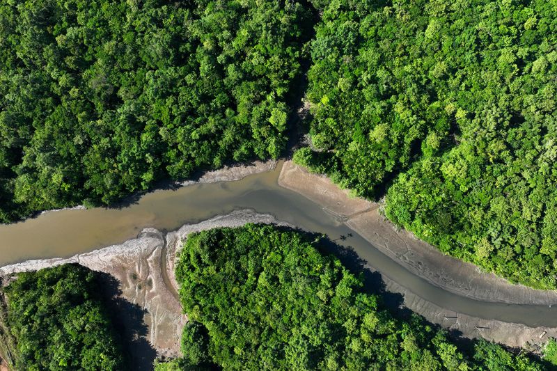 &copy; Reuters. A general view shows the water conditions of the Piraiba river before a summit of Amazon rainforest nations, in Belem, Para state, Brazil August 6, 2023. REUTERS/Ueslei Marcelino