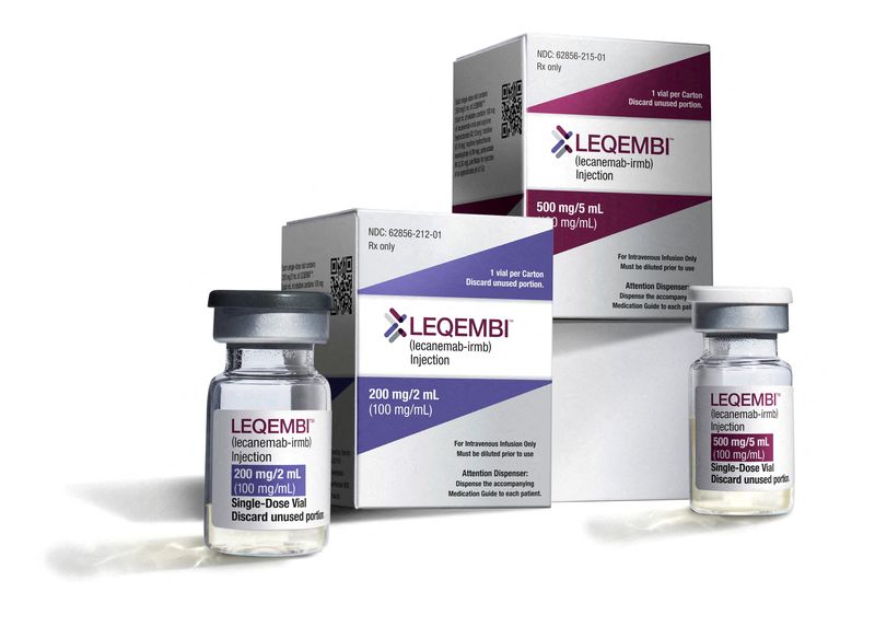 &copy; Reuters. The Alzheimer's drug LEQEMBI is seen in this undated handout image obtained by Reuters on January 20, 2023. Eisai/Handout via REUTERS/File photo