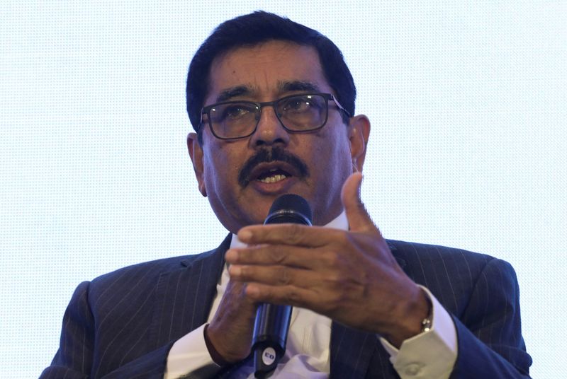 &copy; Reuters. Nandalal Weerasinghe, Governor of Central Bank speaks during a LSEG FX community gathering in Colombo, Sri Lanka August 7, 2023. REUTERS/Dinuka Liyanawatte