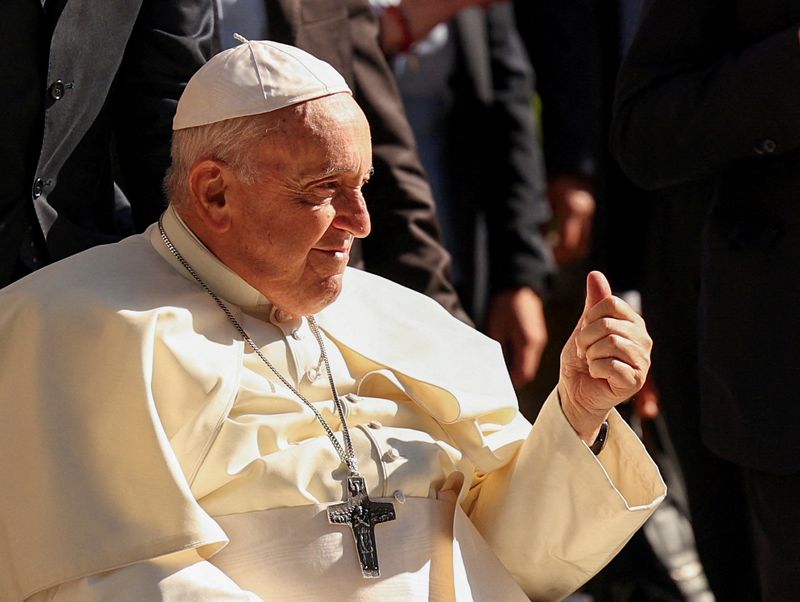 &copy; Reuters. Papa Francisco em Lisboa
 4/8/2023   REUTERS/Violeta Santos Moura