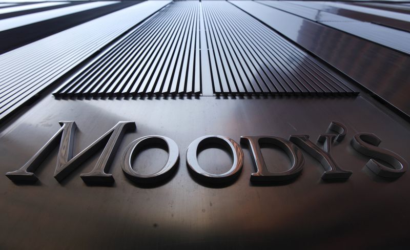 &copy; Reuters. FILE PHOTO: A Moody's sign on the 7 World Trade Center tower is photographed in New York August 2, 2011. REUTERS/Mike Segar/File Photo