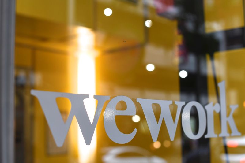 &copy; Reuters. Logo da WeWork em escritório da Filadélfia, na Pensilvânia, nos EUA
30/09/2019
REUTERS/Mark Makela
