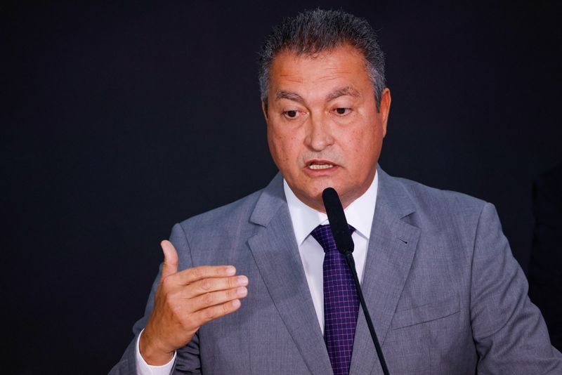 &copy; Reuters. Ministro da Casa Civil, Rui Costa, discursa durante cerimônia no Palácio do Planalto, em Brasília
05/01/2023
REUTERS/Adriano Machado