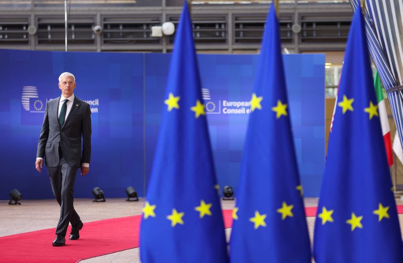 &copy; Reuters. Le Premier ministre letton Krisjanis Karins à Bruxelles, en Belgique. /Photo prise le 29 juin 2023/REUTERS/Johanna Geron