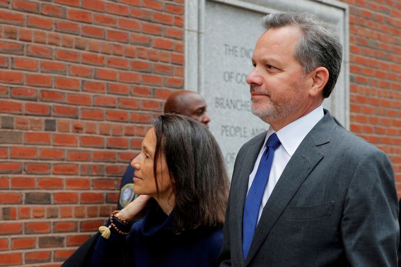 &copy; Reuters. FILE PHOTO: William McGlashan Jr., a former Executive at TPG private equity firm facing charges in a nationwide college admissions cheating scheme, arrives at the federal courthouse in Boston, Massachusetts, U.S., March 29, 2019.   REUTERS/Brian Snyder/Fi