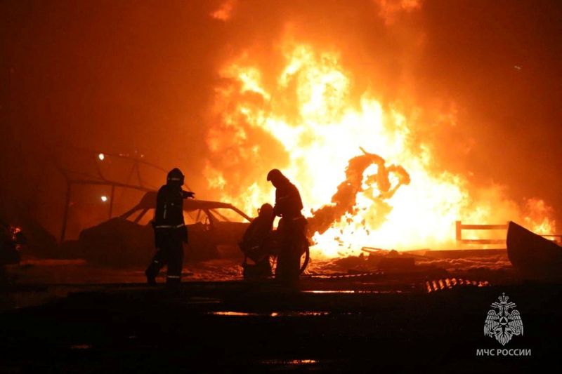 Fire at Russian fuel station kills 30, scores injured