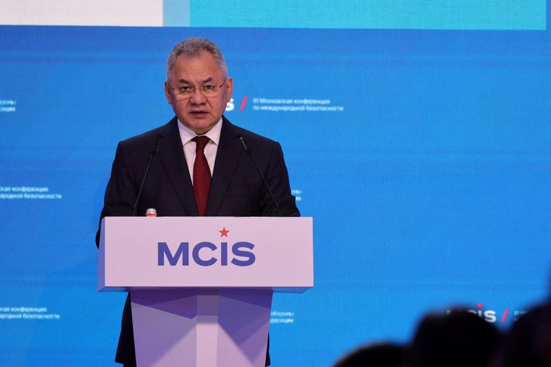 Russia's Shoigu says Ukraine depleted, war showing weakness of Western weapons