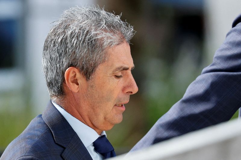 &copy; Reuters. Carlos De Oliveira, the property manager of former U.S. President Donald Trump's Mar-a-Lago estate, arrives at Alto Lee Adams Sr. U.S. Courthouse, in Fort Pierce, Florida, U.S. August 10, 2023. REUTERS/Marco Bello/File Photo