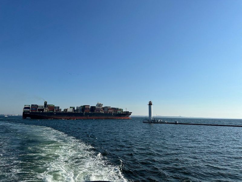 &copy; Reuters. Navio Joseph Schulte deixa porto de Odessa
 16/8/2023   Divulgação via REUTERS