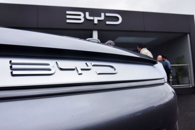 &copy; Reuters. SUV elétrico Atto 3 fabricado pela montadora chinesa BYD no Reino Unido
28/4/2023 REUTERS/Nick Carey