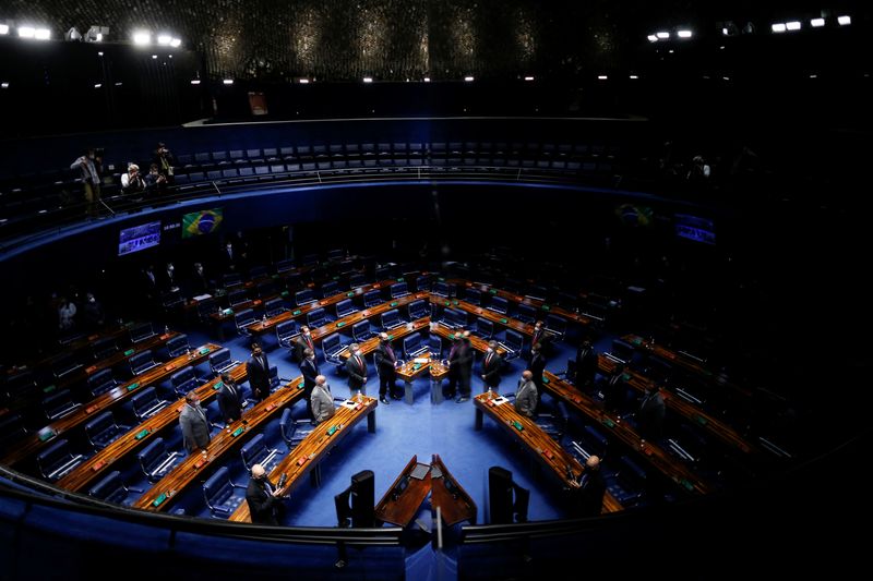 &copy; Reuters. Vista do plenário do Senado, em Brasília
08/12/2021
REUTERS/Adriano Machado