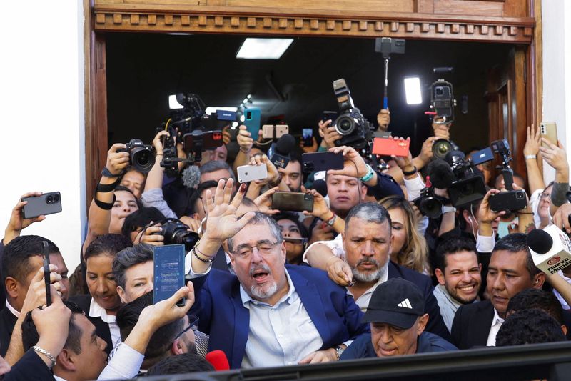 &copy; Reuters. Candidato à Presidência da Guatemala Bernardo Arévalo no dia da votação
20/08/2023
REUTERS/Pilar Olivares