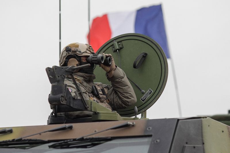 &copy; Reuters. Un soldat français lors d'un exercice. /Photo prise le 25 janvier 2023/REUTERS/George Calin