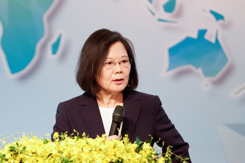 &copy; Reuters. Presidente de Taiwan Tsai Ing-wen em Taipé
 8/8/2023   REUTERS/Carlos Garcia Rawlins