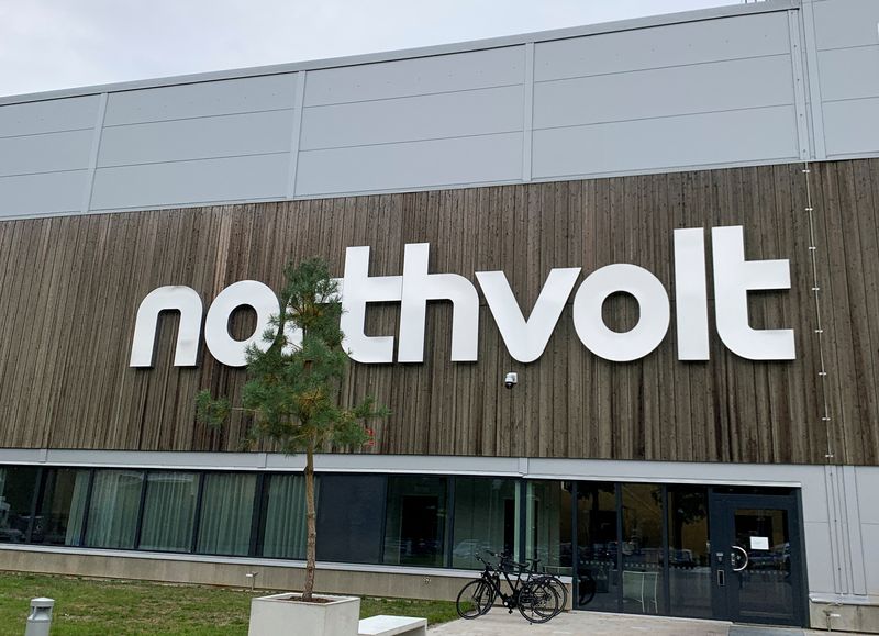 &copy; Reuters. FILE PHOTO: General view outside the Northvolt facility in Vasteras, Sweden, September 29, 2021. Picture taken September 29, 2021. REUTERS/Helena Soderpalm./File Photo