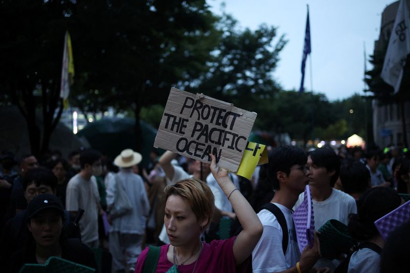 Protests mount in South Korea over Japan's plan to release Fukushima water