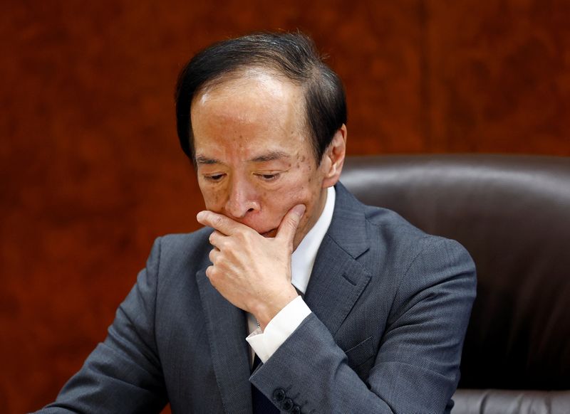 &copy; Reuters. FILE PHOTO: Bank of Japan Governor Kazuo Ueda attends on a group interview with media in Tokyo, Japan, May 25, 2023. REUTERS/Kim Kyung-Hoon