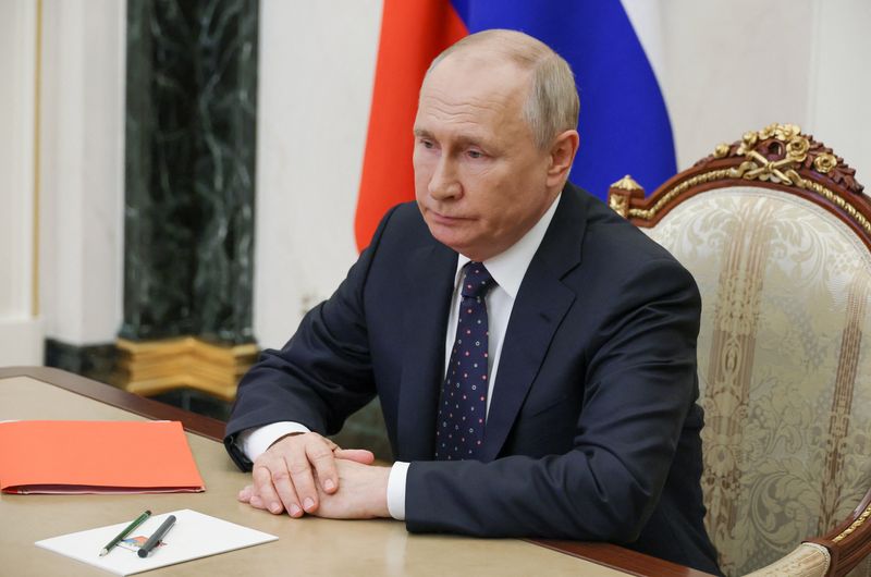 &copy; Reuters. Le président russe Vladimir Poutine à Moscou, en Russie. /Photo prise le 25 août 2023/Spoutnik/Mikhail Klimentyev