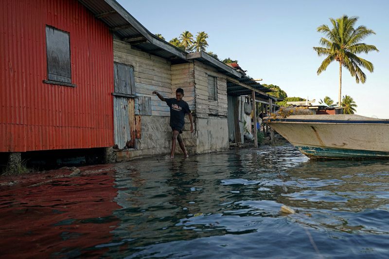 &copy; Reuters. Inundações de água do mar em Fiji
15/07/2022
REUTERS/Loren Elliott