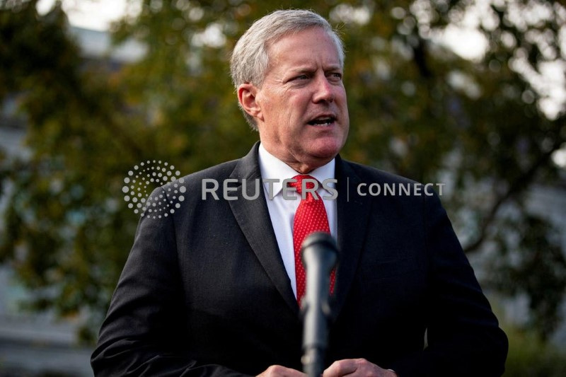 &copy; Reuters. Ex-chefe de Gabinete da Casa Branca, Mark Meadows, em Washington
21/10/2020
REUTERS/Al Drago