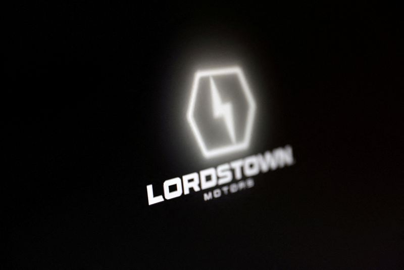 &copy; Reuters. FILE PHOTO: Lordstown Motors and Foxconn logo is seen in this illustration taken, May 2, 2023. REUTERS/Dado Ruvic/Illustration/File Photo
