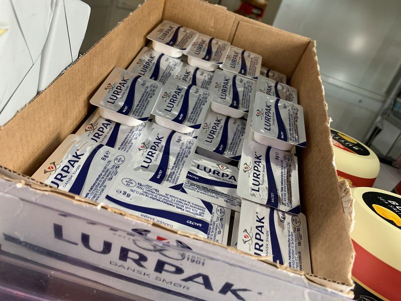 &copy; Reuters. FILE PHOTO: Arla's Lurpak butter seen on display at a supermarket in central Copenhagen, Denmark September 3, 2020. REUTERS/Jacob Gronholt-Pedersen/File Photo