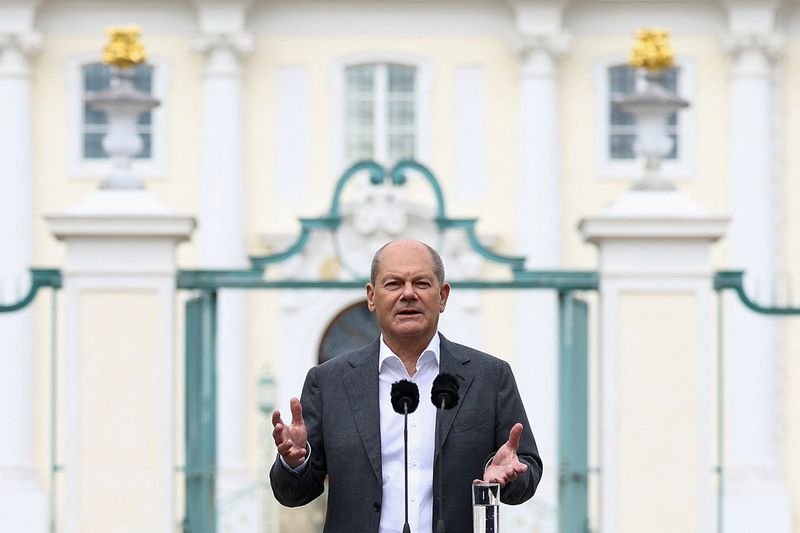 &copy; Reuters. Chanceler alemão, Olaf Scholz 
30/08/2023. REUTERS/Lisi Niesner