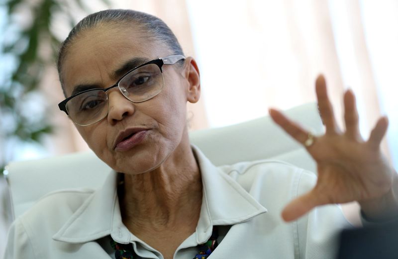 &copy; Reuters. Ministra do Meio Ambiente e Mudança do Clima, Marina Silva, durante entrevista à Reuters, em Brasília
07/02/2018
REUTERS/Adriano Machado