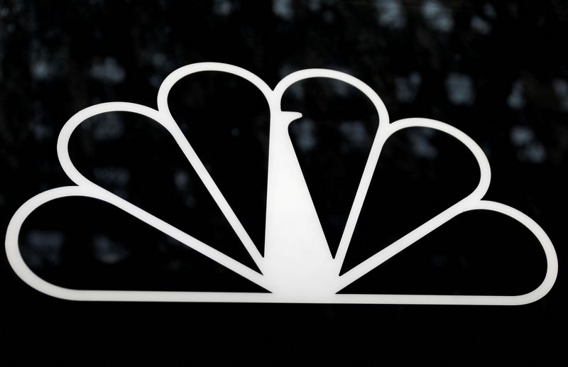 &copy; Reuters. FILE PHOTO: An NBC logo is seen from outside the NBC News Today Show studios at Rockefeller Center in New York City, New York, U.S., October 9, 2019. REUTERS/Mike Segar/File Photo