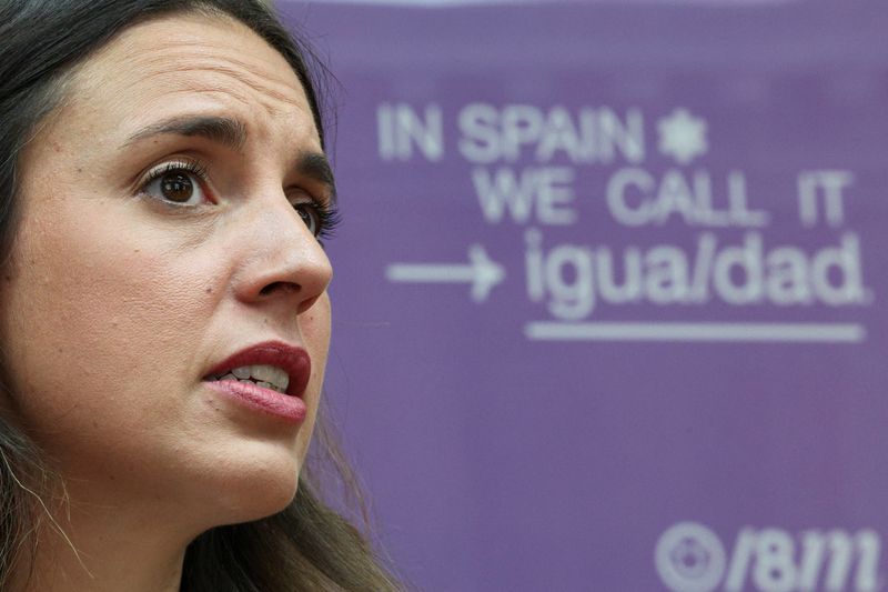 &copy; Reuters. Ministra da Igualdade da Espanha, Irene Montero, concede entrevista à Reuters
30/08/2023
REUTERS/Violeta Santos Moura