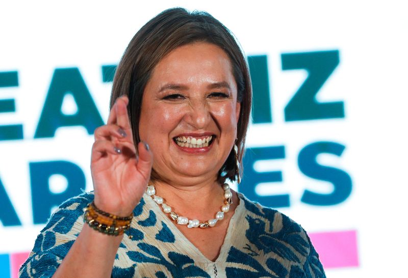 &copy; Reuters. Senadora Xóchitl Gálvez em Monterrey
 19/8/2023    REUTERS/Daniel Becerril