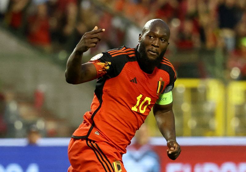 &copy; Reuters. Romelu Lukaku em jogo da Bélgica
 17/6/2023  REUTERS/Yves Herman