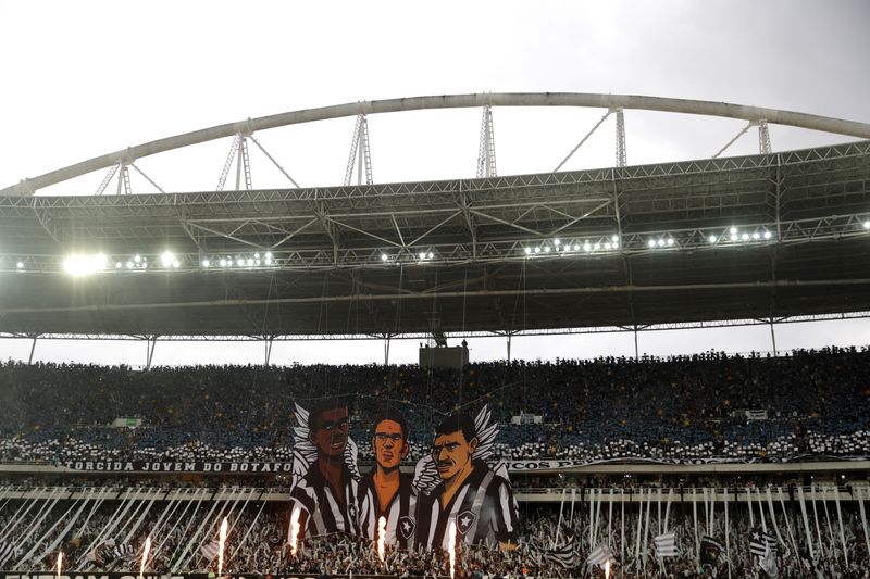 &copy; Reuters. Torcida do Botafogo no estádio Nilton Santos, no Rio de Janeiro
27/08/2023
REUTERS/Ricardo Moraes