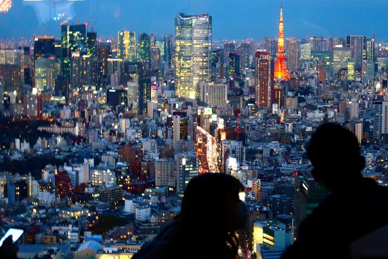 &copy; Reuters. A general view with Tokyo Tower is pictured in Tokyo, Japan March 12, 2020. REUTERS/Hannibal Hanschke