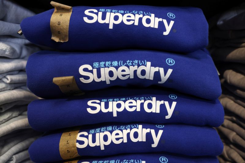 &copy; Reuters. FILE PHOTO: Superdry goods are seen at their store at the Woodbury Common Premium Outlets in Central Valley, New York, U.S., February 15, 2022. REUTERS/Andrew Kelly/File Photo