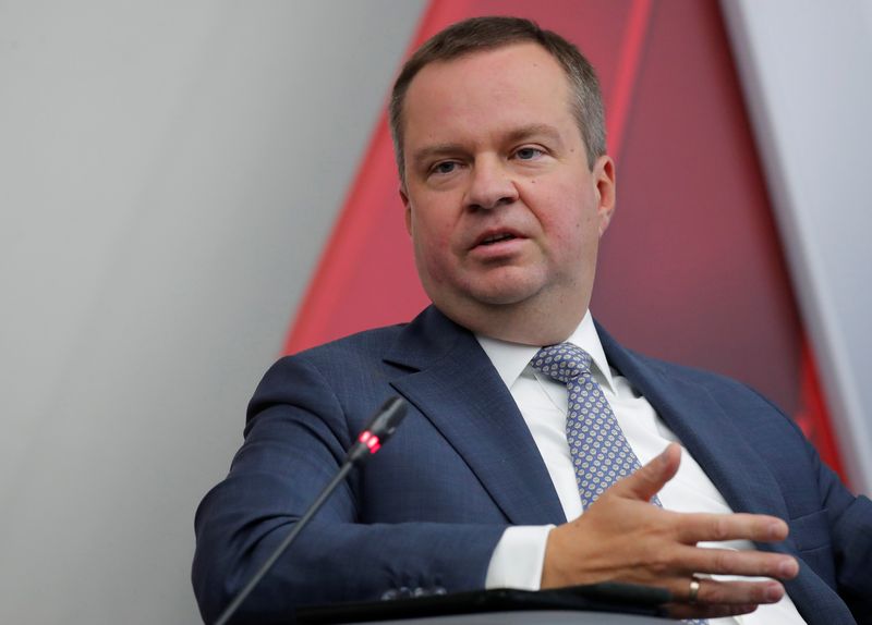 &copy; Reuters. Russian Deputy Finance Minister Alexei Moiseev attends a session of the annual international military-technical forum "ARMY" at Patriot Expocentre in Moscow Region, Russia August 22, 2018. REUTERS/Maxim Shemetov/File photo