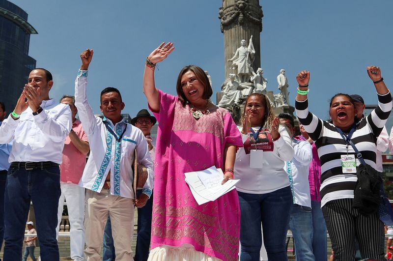 &copy; Reuters. Senadora mexicana Xochitl Gálvez é anunciada candidata à Presidência do México na Cidade do México
03/09/2023 REUTERS/Henry Romero