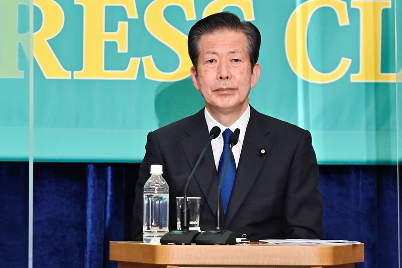 &copy; Reuters. 　９月５日、公明党の山口那津男代表（写真）は定例会見で、今週の岸田文雄首相の国際会議出席について、中国と２国間で対話できる機会を積極的に求め対話の扉を開いてもらいたいと述