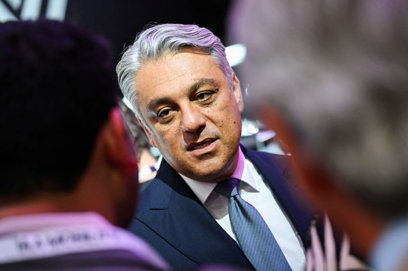 &copy; Reuters. FILE PHOTO: Renault's chief executive Luca de Meo speaks to attendees during an event a day ahead of the official opening of the 2023 Munich Auto Show IAA Mobility, in Munich, Germany, September 4, 2023. REUTERS/Angelika Warmuth/File Photo