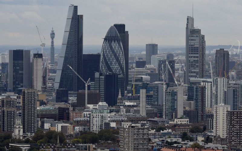 &copy; Reuters. FILE PHOTO: A general view of the financial district of London is seen in London, Britain, October 19, 2016. REUTERS/Hannah McKay/Files