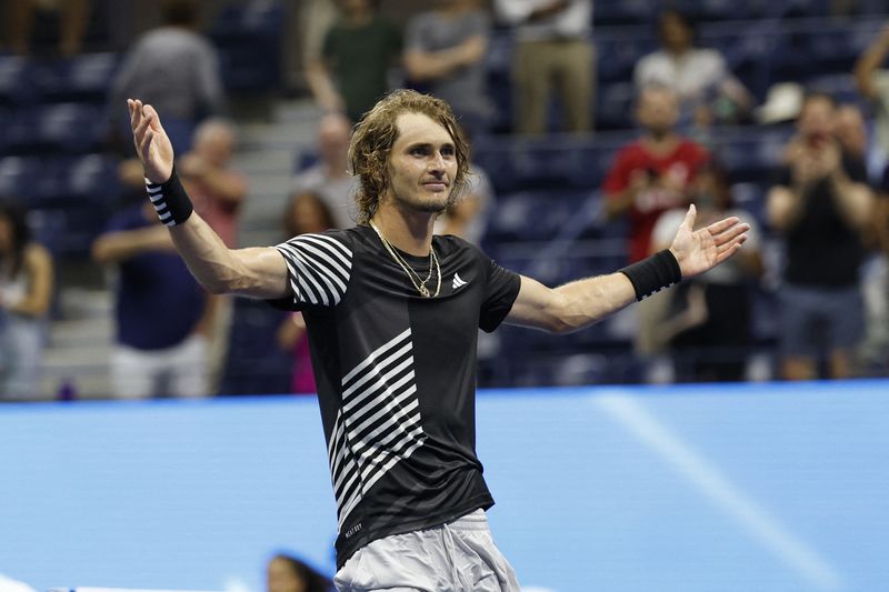 &copy; Reuters. Alexander Zverev celebra vitória no Aberto dos EUA
 4/9/2023    Geoff Burke-USA TODAY Sports