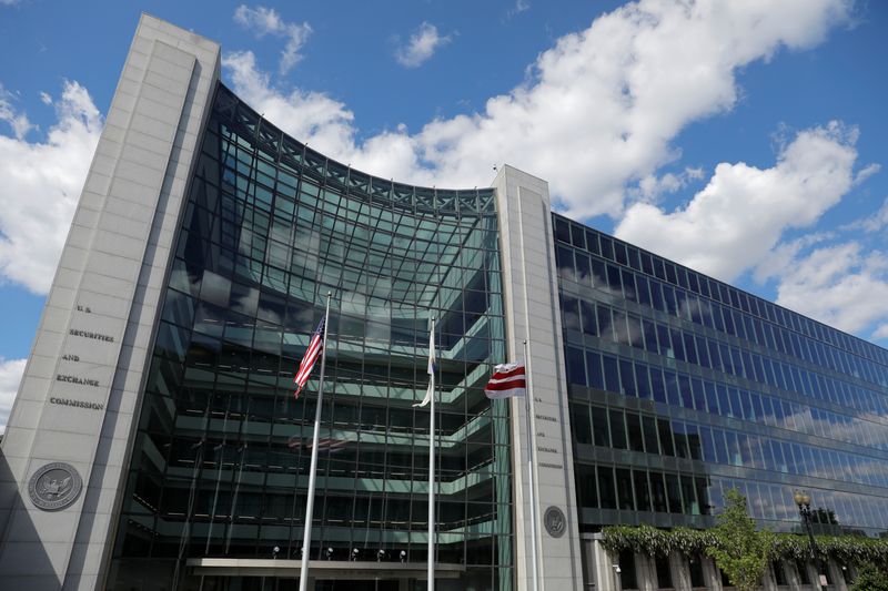 &copy; Reuters. The headquarters of the U.S. Securities and Exchange Commission (SEC) is seen in Washington, D.C., U.S., May 12, 2021.  REUTERS/Andrew Kelly