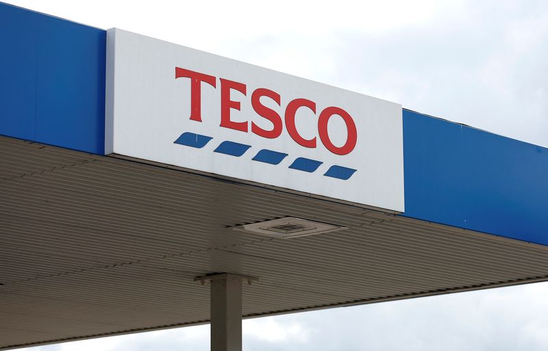 &copy; Reuters. A TESCO sign is seen at a store in Weybridge, Britain, July 6 2023.  REUTERS/Peter Nicholls/File photo