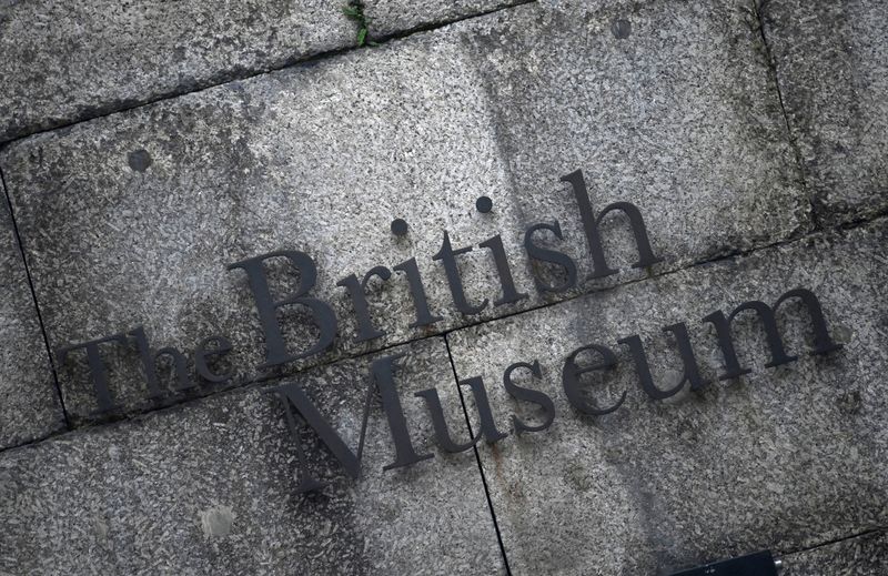 &copy; Reuters. Placa indica o Museu Britânico, em Londres
25/01/2023
REUTERS/Toby Melville