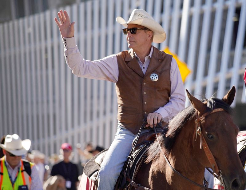 &copy; Reuters. FILE PHOTO: Actor Kevin Costner leads the Stampede parade as parade marshal during the first day of the annual Calgary Stampede in Calgary, Alberta, Canada July 8, 2022.  REUTERS/Todd Korol/File Photo