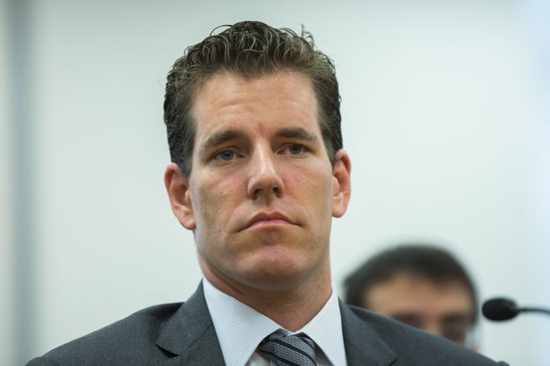 &copy; Reuters. FILE PHOTO: Cameron Winklevoss speaks at a New York State Department of Financial Services (DFS) virtual currency hearing in the Manhattan borough of New York January 28, 2014.  REUTERS/Lucas Jackson/file photo