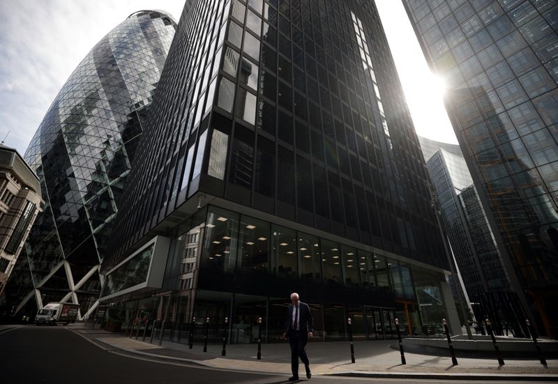 &copy; Reuters. La City, le quartier financier de Londres en Grande-Bretagne. /Photo prise le 13 septembre 2021/REUTERS/Hannah McKay