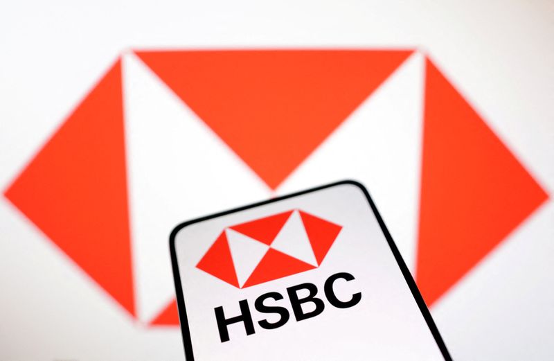 &copy; Reuters. FILE PHOTO: HSBC Bank logo is seen in this illustration taken March 12, 2023. REUTERS/Dado Ruvic/Illustration