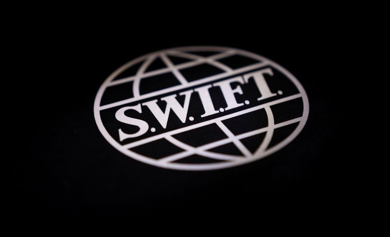 &copy; Reuters. FILE PHOTO: Swift logo is seen in this illustration taken, Bosnia and Herzegovina, February 25, 2022. REUTERS/Dado Ruvic/Illustration